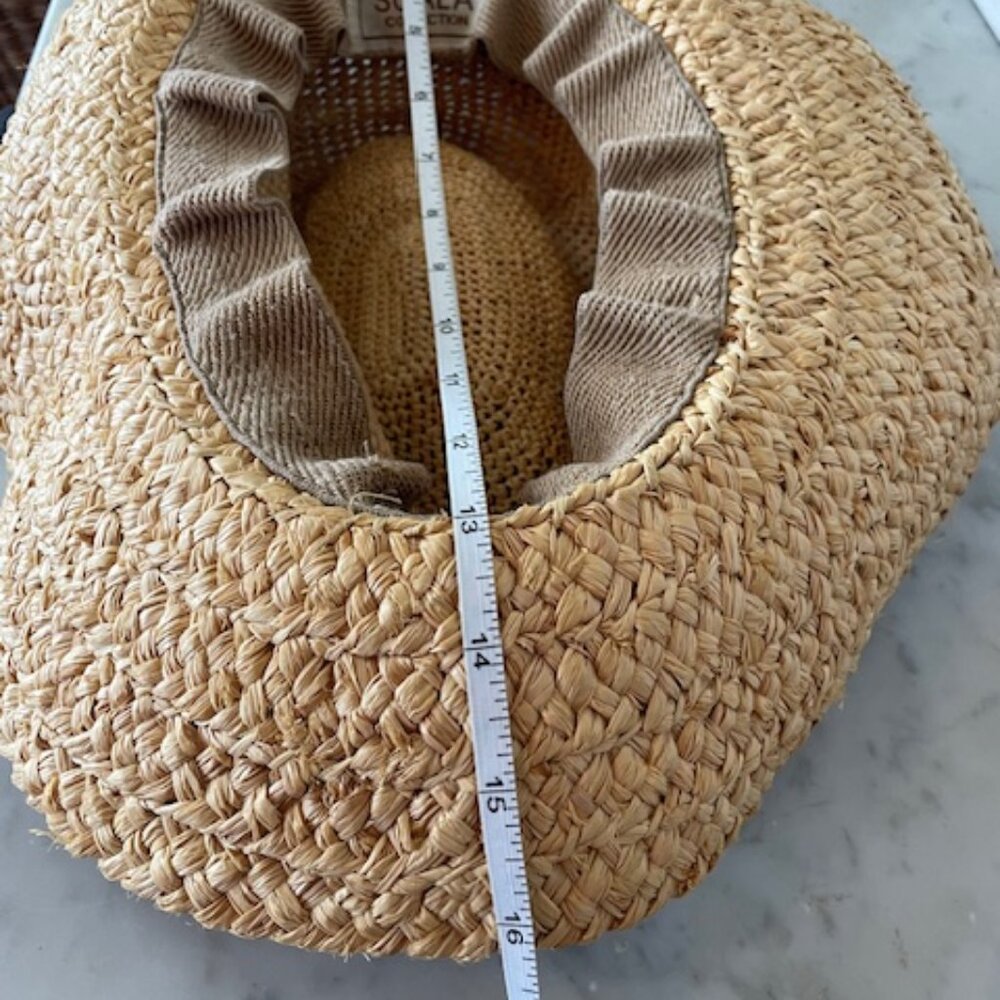 THE SCALA COLLECTION Rockport Big Brim Straw Sun Hat Vintage - Picture 13 of 16